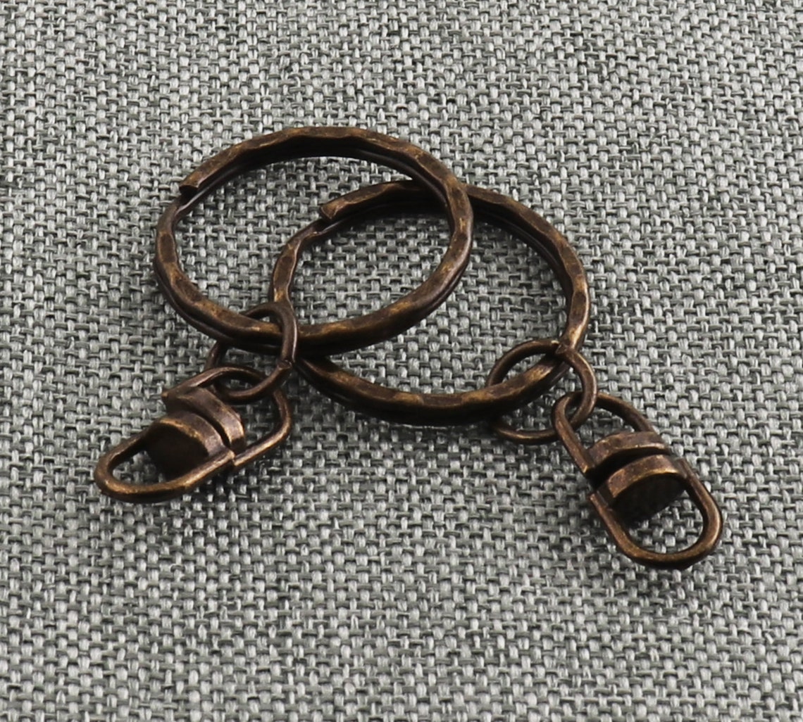 Antique Brass High Quality Key Chain Blanks 47mm Key Ring With Etsy