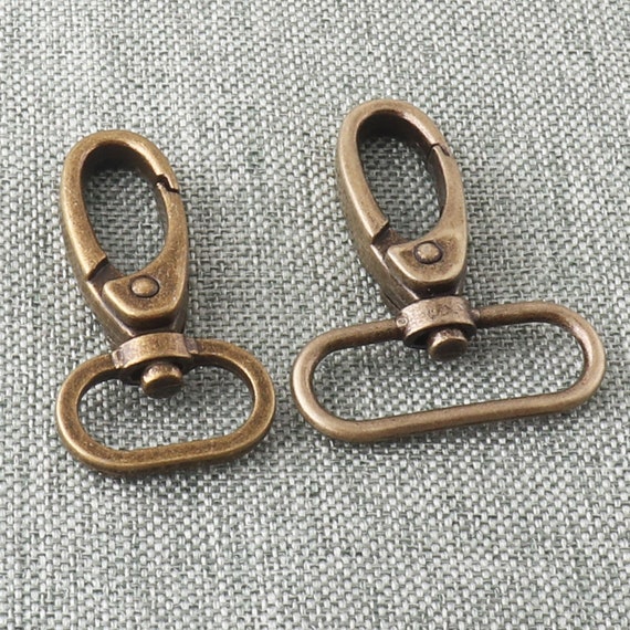 Swivel Clasp Hooks 20/32mm Antique Brass Lobster Claw Clips