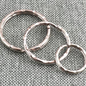 Silver Split Ring Key Chain Ring Large Key Fob Ring 1 Inch Metal Split Ring O Ring FOR Key Chain Lanyard Bulk Key Ring Loops-20pcs