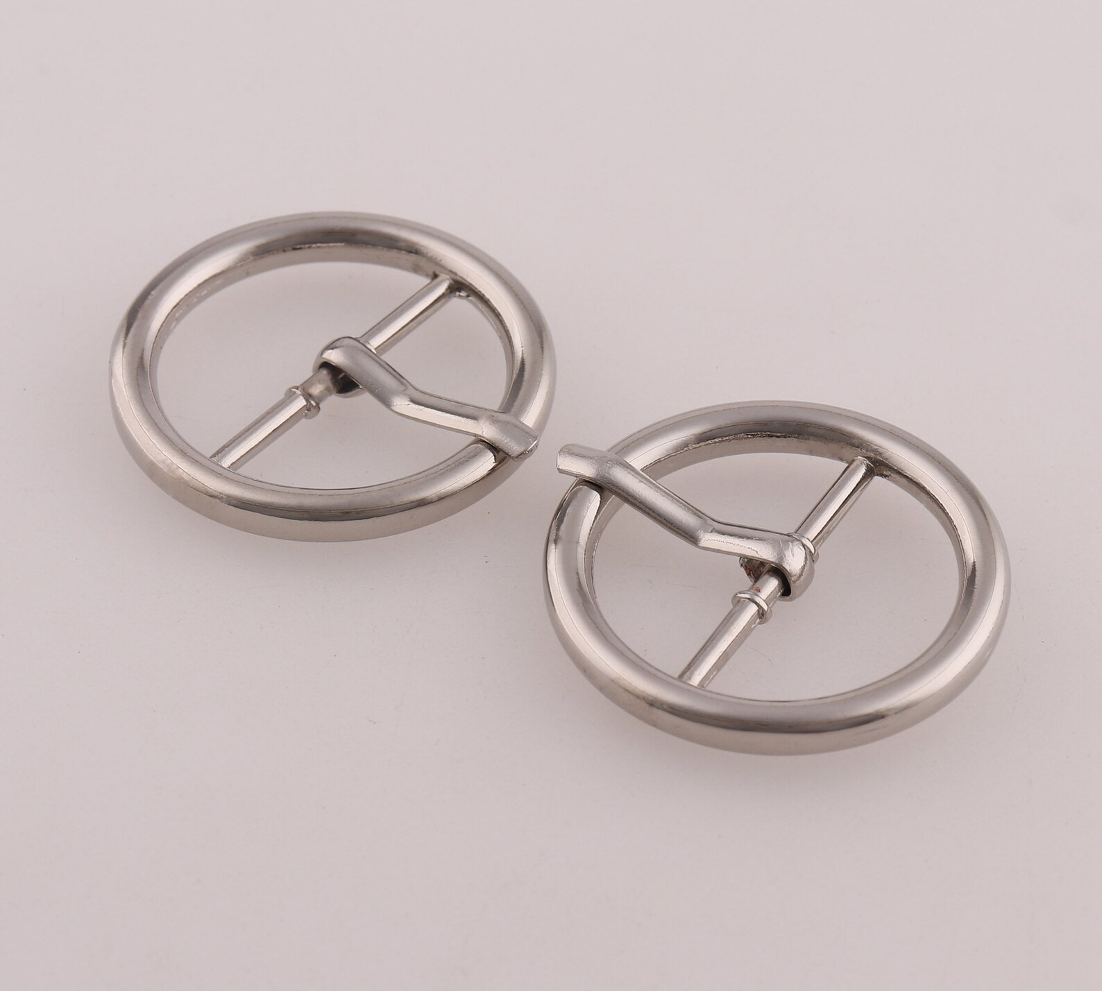 Round Belt Buckle Pin Buckle Adjuster Bar Buckle 1 Slide Etsy