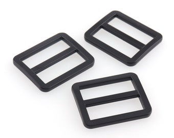 Regelgesp Zwarte verstelbare schuifgesp Riemgespen Bandschuifregelaar riemregelaar portemonnee hardware Voor 1 "singelband Kleding DIY