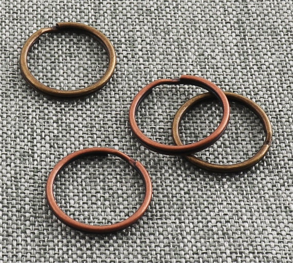 Brass Key Split Rings Spring Ring Keyring Jump Rings Chain Connector  Jewelry Finding