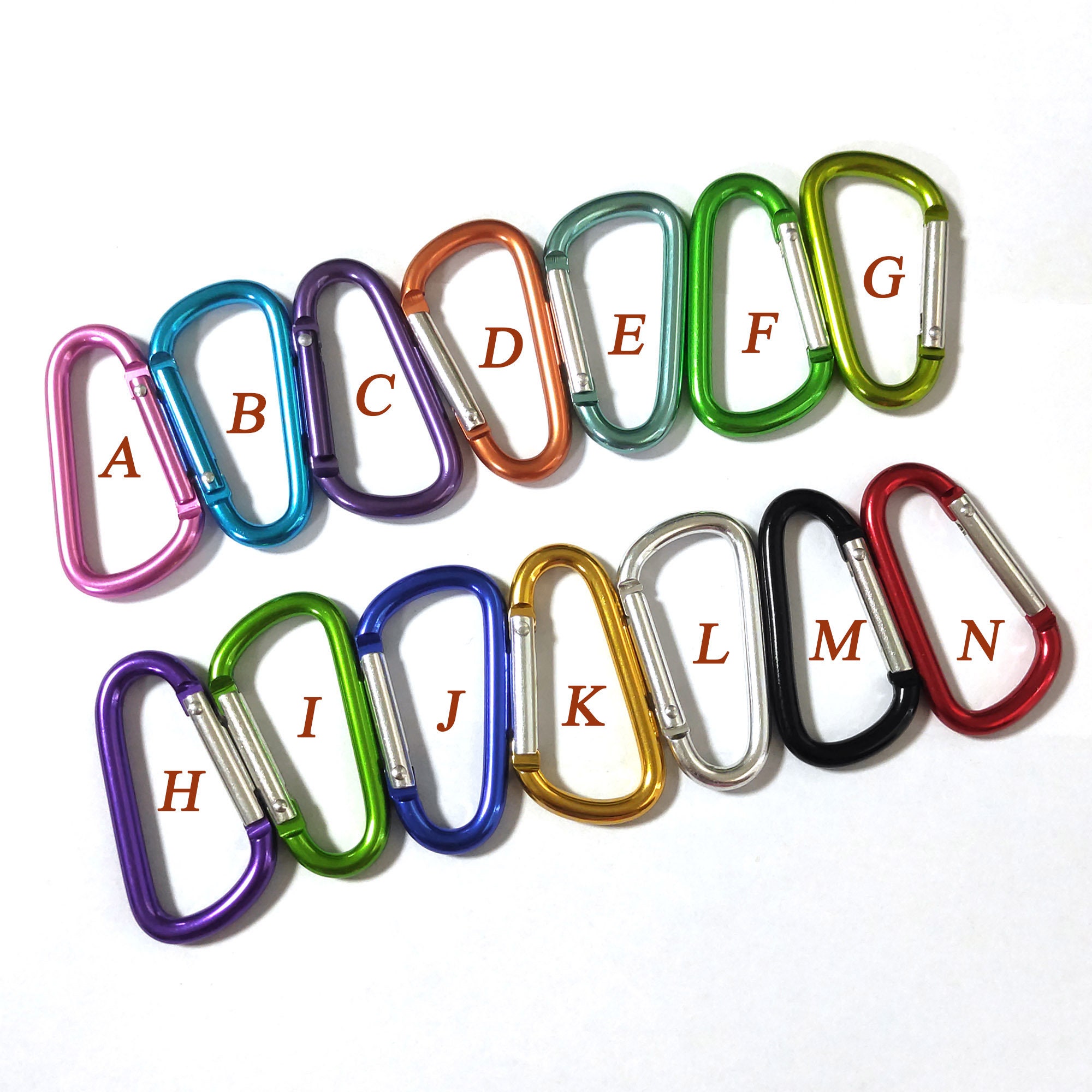 Trimming Shop Carabiner Aluminium Spring Loaded Snap Hook Clasps D