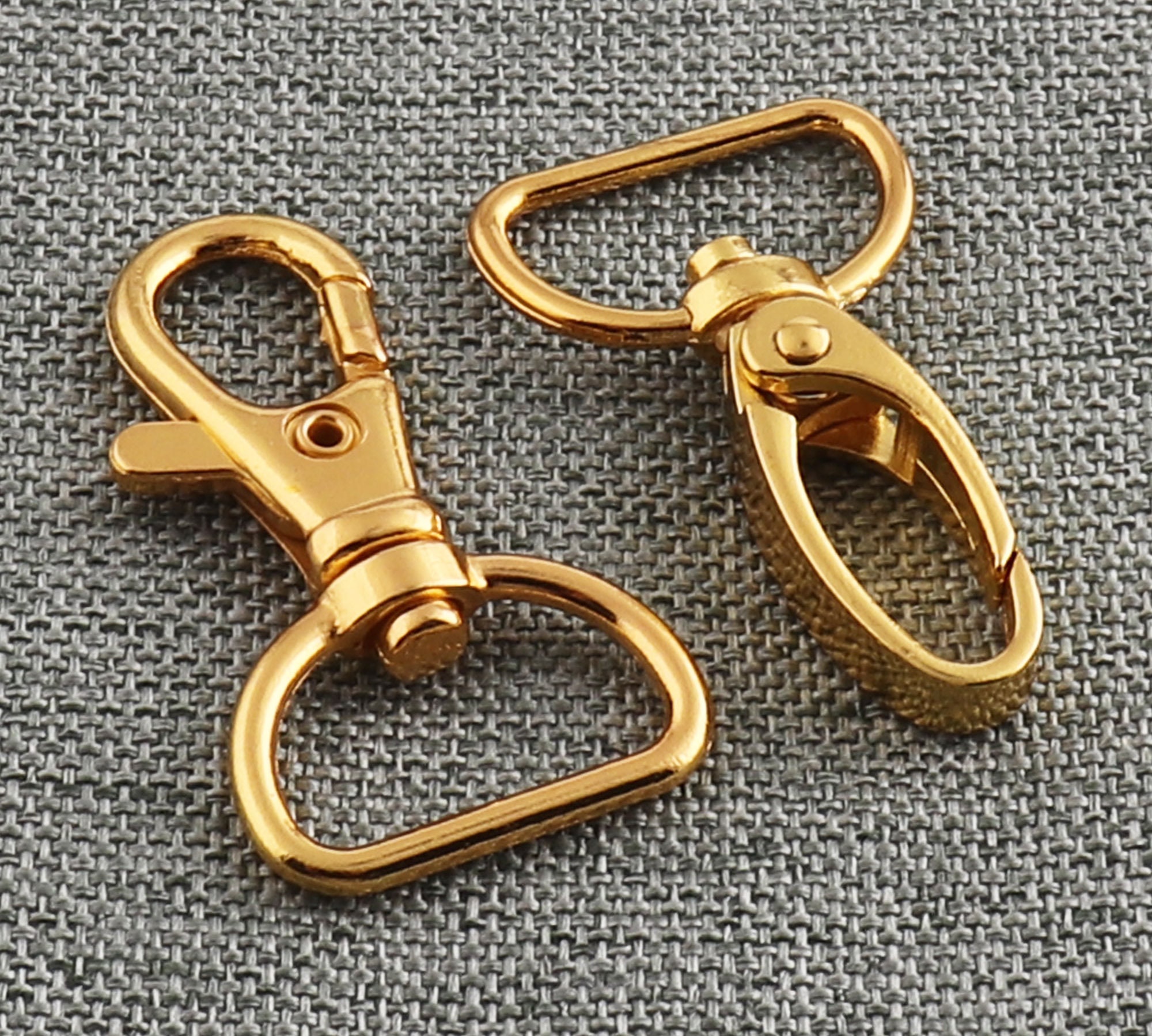 Lobster Swivel Clasp 3/4 Gold Swivel Clasp Snap Hook Etsy