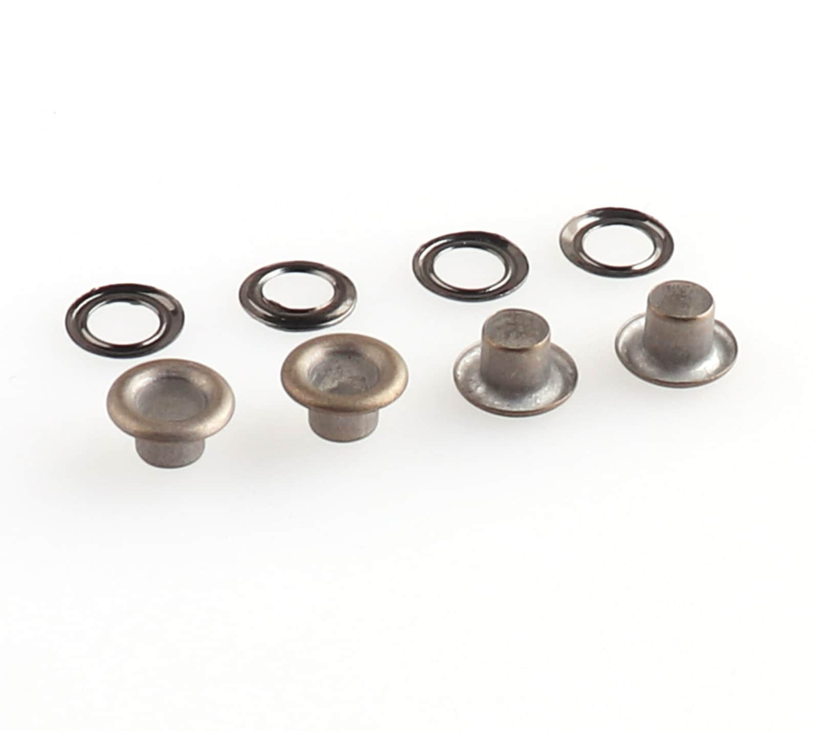 Brass Eyelets in Gray Round Small Grommets 4mm Eyelets for Etsy