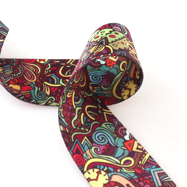 Colorful Webbing Soft 2 Inch Webbing Ethnic Woven Tape Upholstery ...