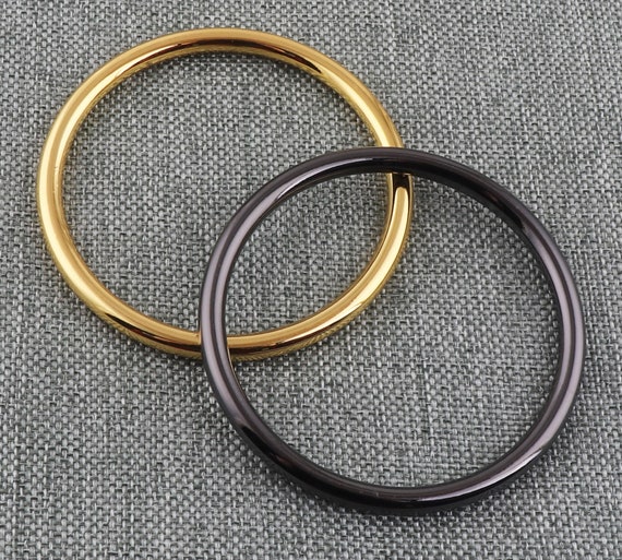 Light Gold/silver/gun Black Closed O Rings,metal Rings,o Rings for Bags,  Bag Hardware,round Ring50mm6pcs 