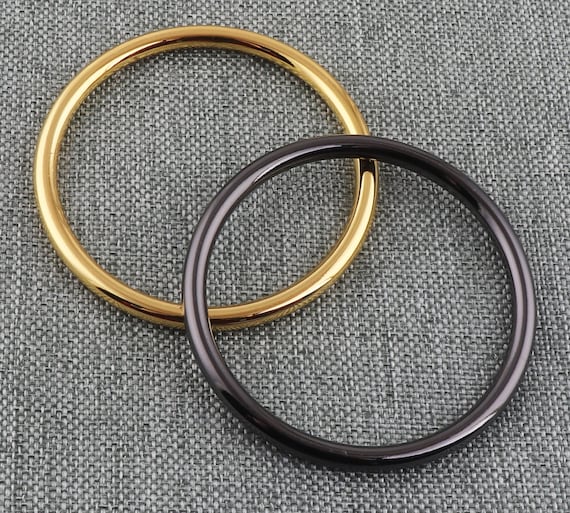 Gunmetal/gold O Ring Large O Ring 2 Inch Metal O Buckle Round Jump Rings O  Rings FOR Handbag Purse Bag Making Hardware Supplies-4pcs 