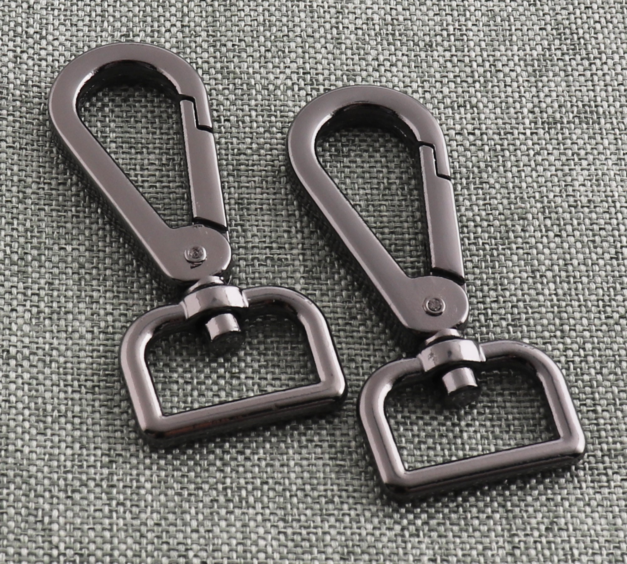 2pcs 1 Silver Clip Hooks,25mm Inner Metal Snap Hook Lobster Clasps ,lanyard  Hook Webbing Strap Hook Handbag Snap Purse Hook 
