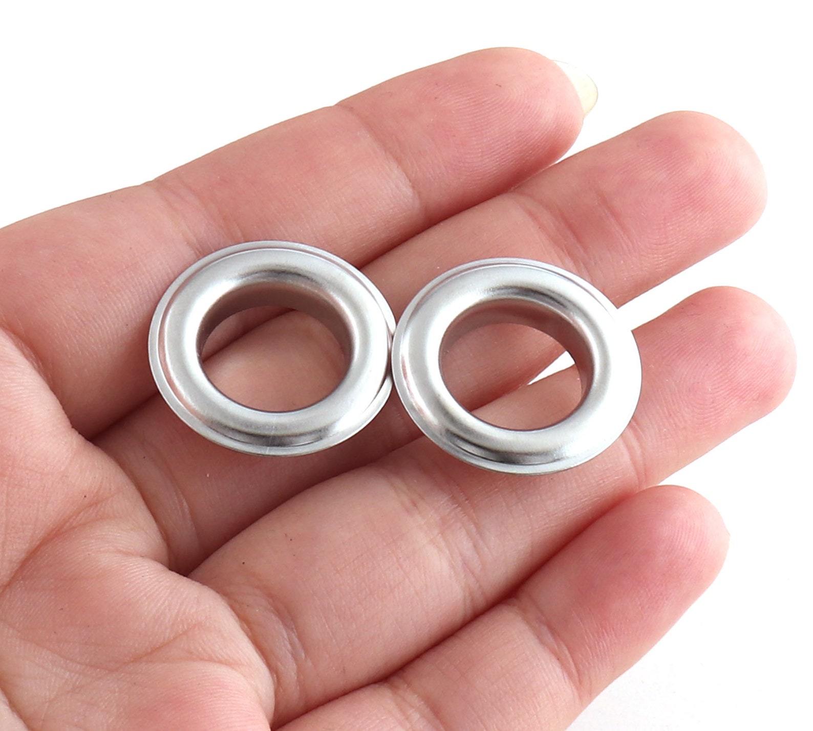 Eyelets 14mm Large Grommets With Washers Silver Sewing Eyelets Etsy