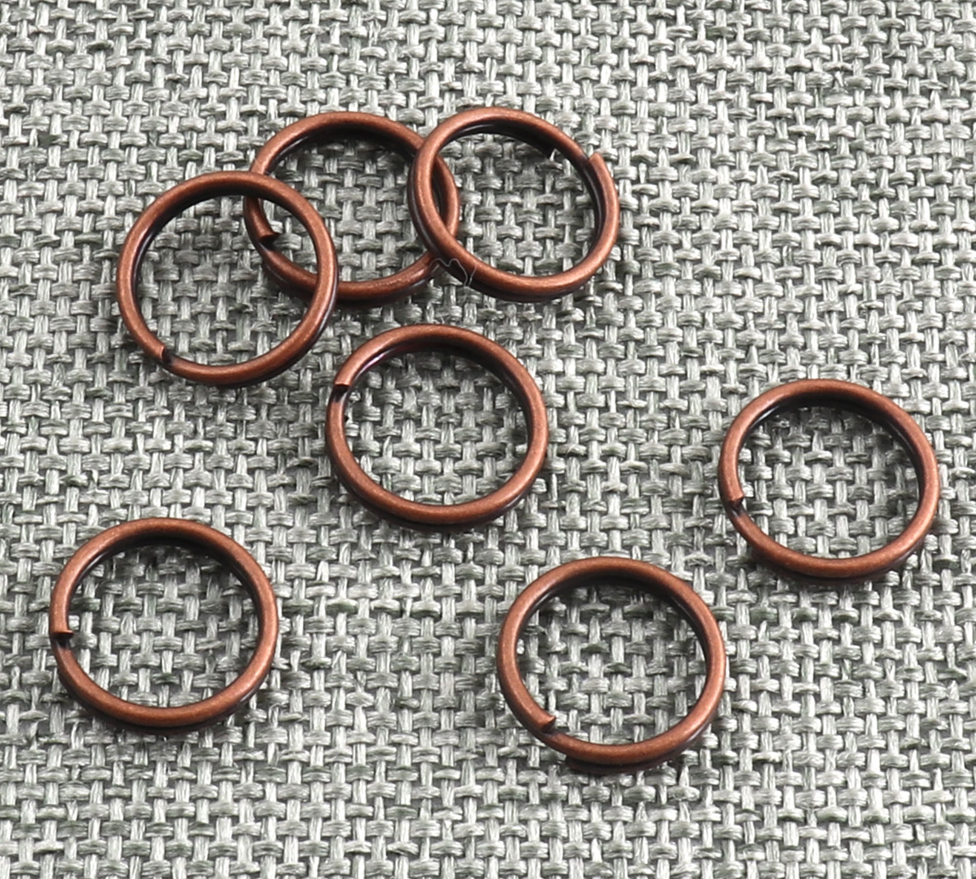 ABBECIAO Mixed Size 4-10mm Iron Open Jump Rings for Jewelry Repair