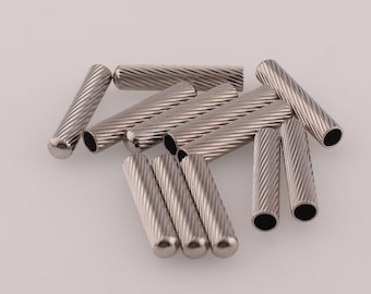 Metal End Tips Cord End Buckle Craft Cord Locks Cord Lock,Rope End Connector Buckle Replacement silver Shoelace Tips For cord,sneaker,DIY
