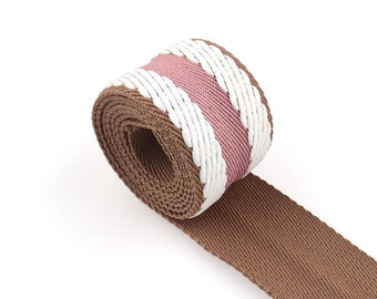 Purse webbing Strap webbing 1 1/2"(38mm)cotton webbing heavy duty soft webbing for Purse Bag, Dog Collar,Bag Belt,Woven Belt,Straw Trim