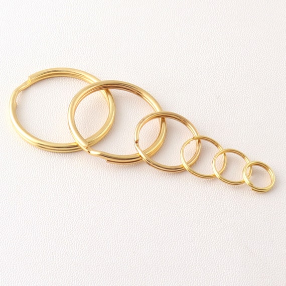 20x Gold Stainless Steel Double Loop Jump Rings 6mm/8mm Split Clasp  Connector | eBay