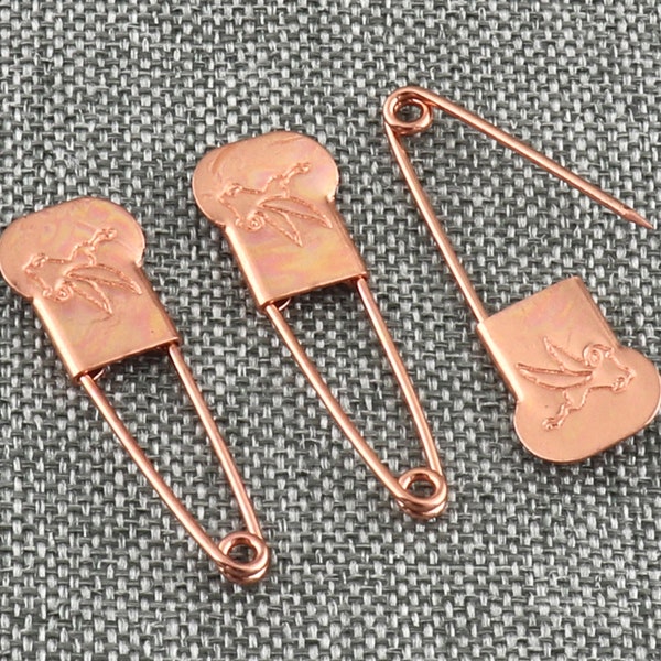 Rose Gold Sicherheitsnadeln 35mm Kleine Brosche Pins Mit Muster Kilt Pins Pin Charm Pins FÜR Nähen Schmuck Machen Stich Marker-30 Stück