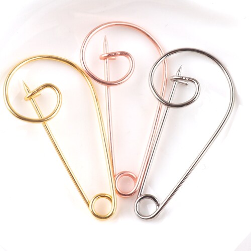 10pcs Safety Pins 55mm Large Metal Sewing Pins Stitch Markers Etsy