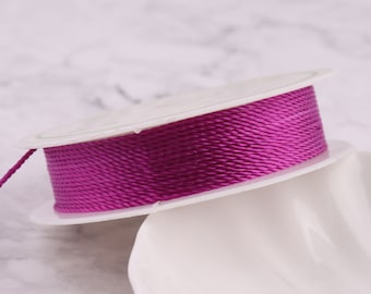 Soutache cord Weaving Cord Twist Rope Top Quality Nylon String 1mm Purple tassel Cord For Beading weaving tassel Knotting bracelet DIY