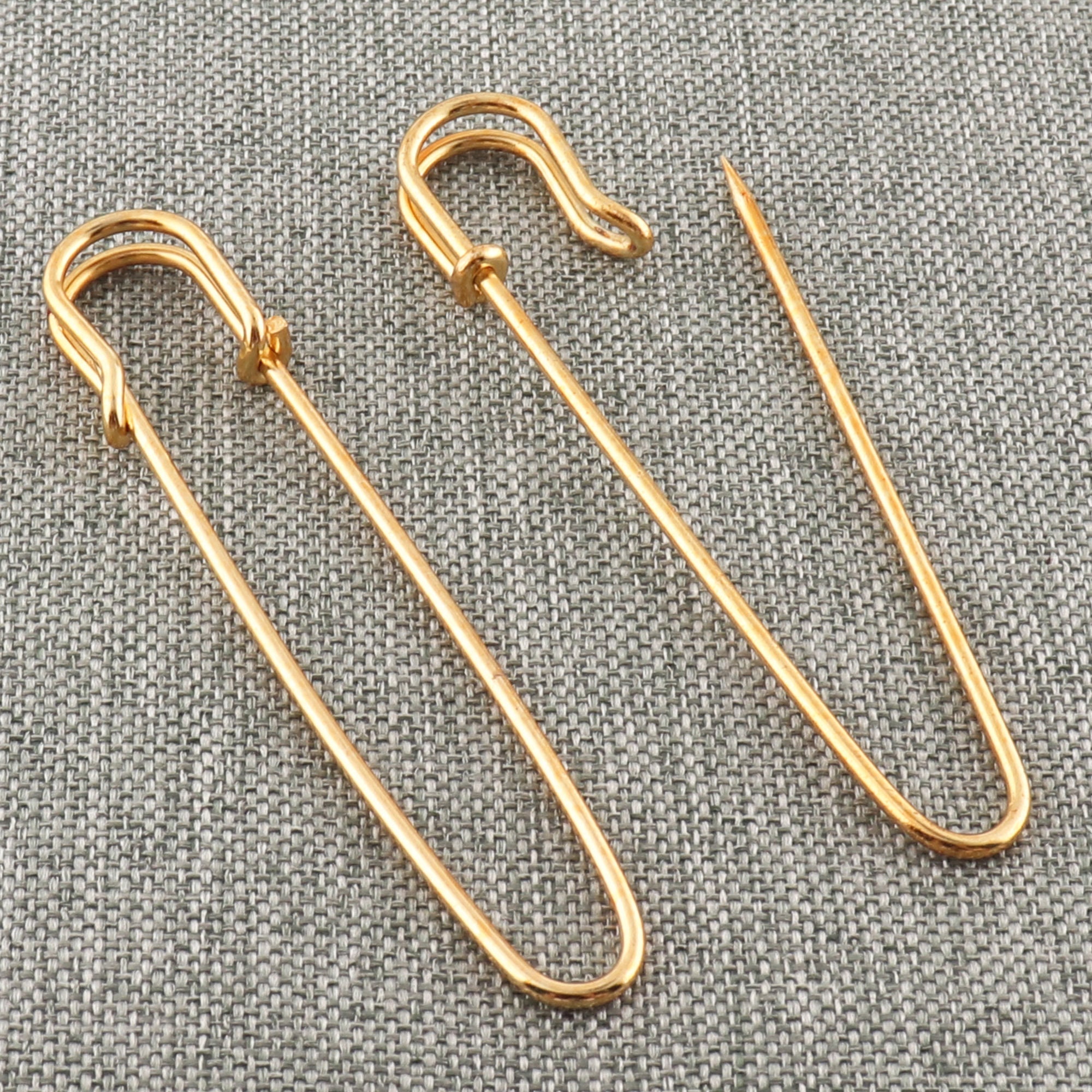 Pack of 30 Safety Pins , Heavy Duty Blanket Pins Bulk Steel Spring Lock  Pins Fasteners for Blankets Crafts Skirts Kilts Brooch Making, 