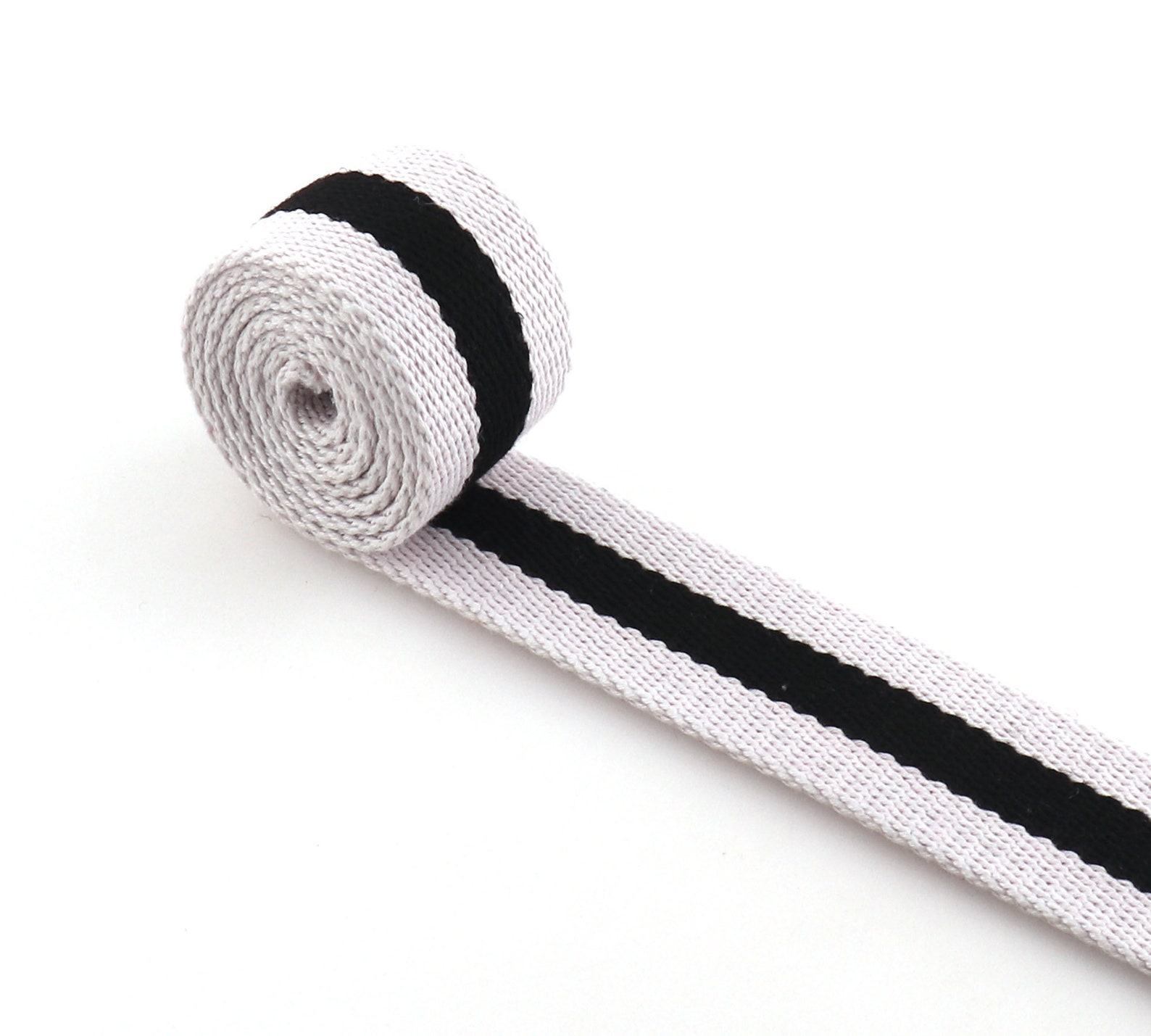 1.5 bing Cotton bing Knit Tape Ribbon Trim Black Etsy