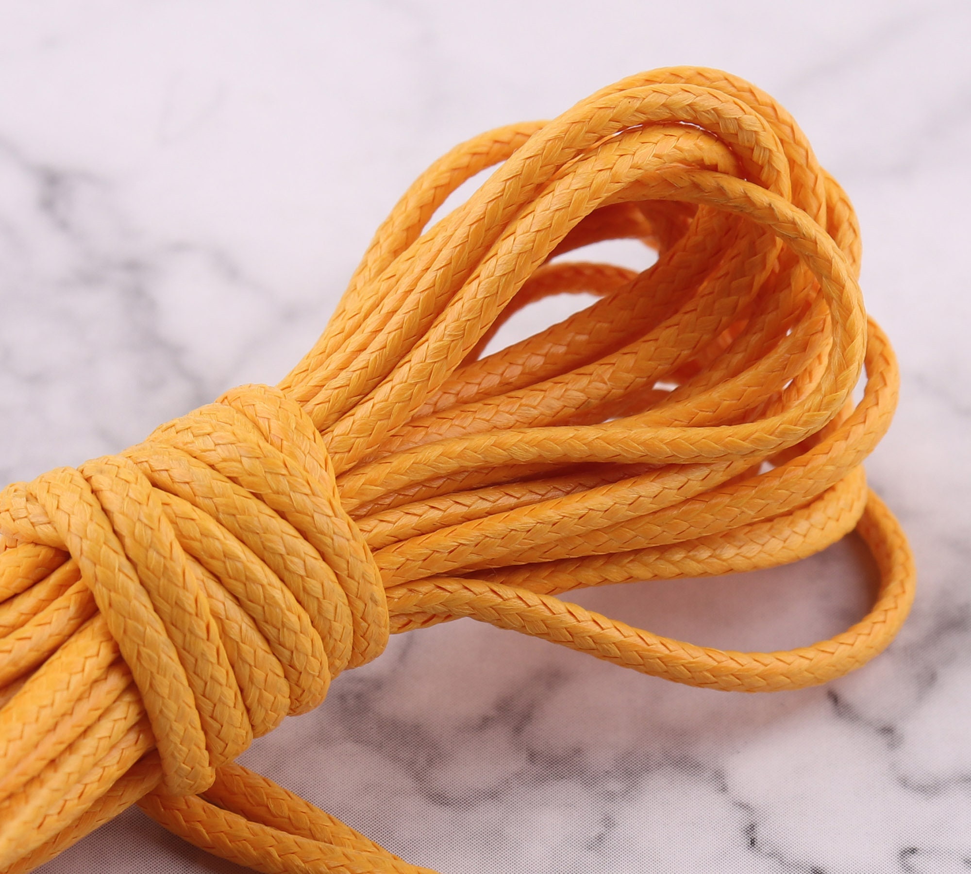 50 Yds Waxed Polyester Cord Korean Rope Top Quality Weaving Wire 1.5mm  Orange Cord for Tassel/weaving/necklace/bracelet/teething/glasses/diy -   Canada