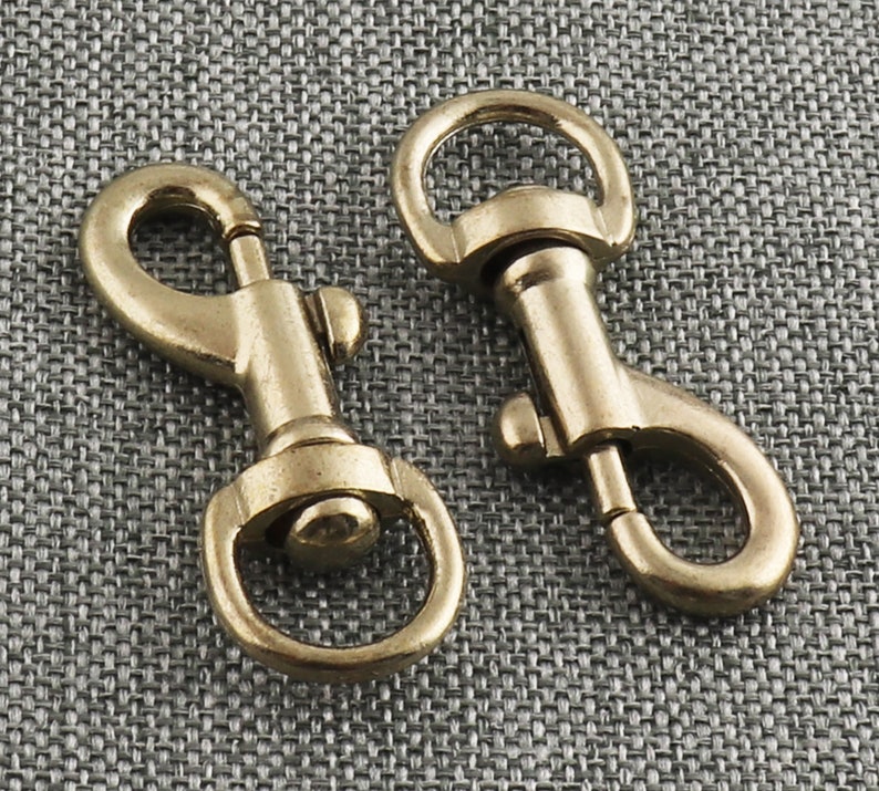 Brass Swivel Clip Vintage Leash Clip Brass Spring Clip Spring Etsy