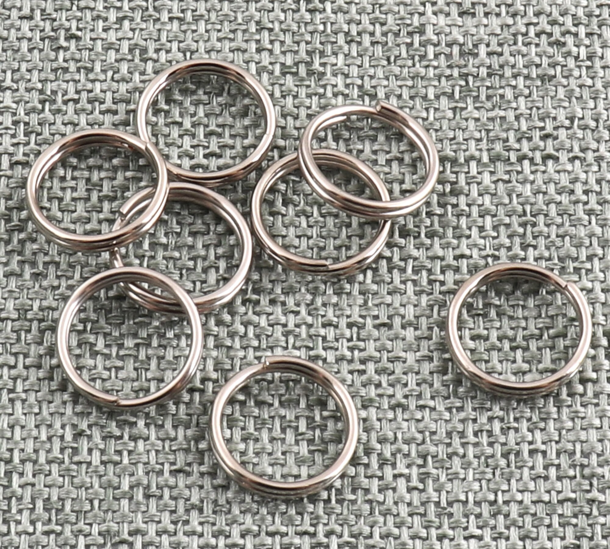 10mm Split Key Rings - Stainless Steel Double Loop Jump Ring, 100pcs –  Small Devotions