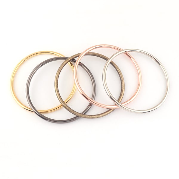 O Ring 90mm Gold/Silver/Rose gold/Gunmetal/Bronze Extra Large O Ring Buckles Handbag Bag Handles Accessories Leather Craft-2pcs
