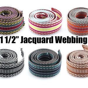 Webbing Heavy Duty Jacquard Webbing Ethnic Webbing 1 1/2" Woven Trim Border Embroidered Ribbon For Purse Strap Lanyard Clothing Accessories