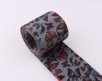 Webbing belt Colorful Butterfly Pattern webbing 2" Strap Bag Belt ribbon for Purse Strap Bag Straps key fob webbing Bag straps belt supplies