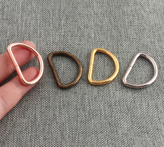 D Ring Rose Gold/bronze/silver/gold I Inch Non Welded D Buckle