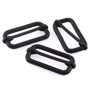 Slider adjustable buckle strap buckle Movable Slide Buckle Black webbing buckle 1.5“ Strap Slider Webbing Buckle For Purse webbing adjuster