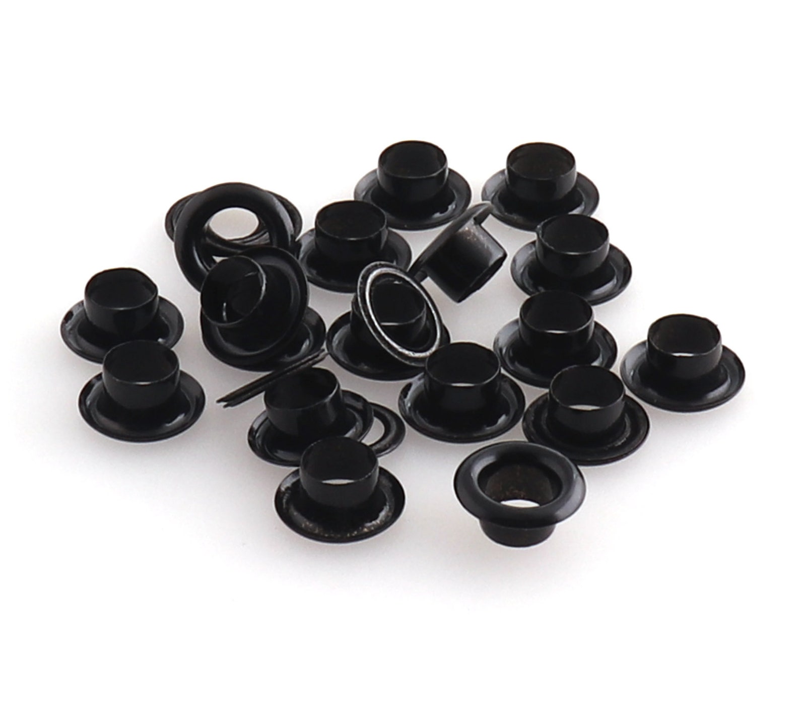 6mm Shiny Black Grommets for Leather Crafts Canvas Shoes Etsy