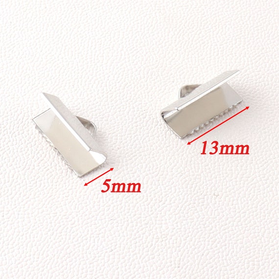 Set Di 10 Morsetti Per Nastro, Estremità A Crimpare, Con Chiusura - Foto 8