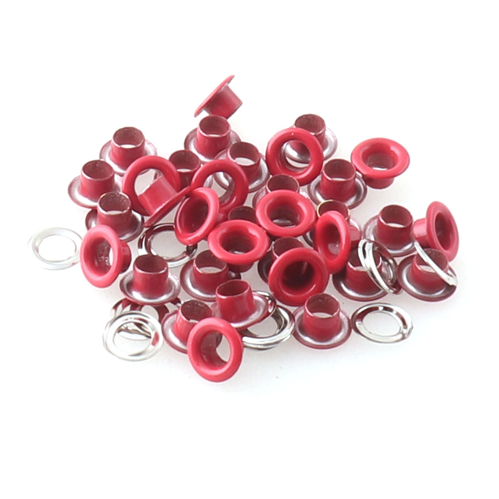 Round Colorful Eyelets 1/8 Inch With Washers Red Grommets for Etsy