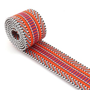 Webbing Heavy Duty Jacquard Webbing Ethnic Webbing 1 1/2 Woven Trim Border Embroidered Ribbon For Purse Strap Lanyard Clothing Accessories C