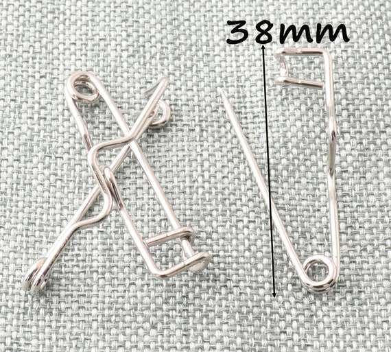 50pcs Stainless Steel Safety Pins Sewing Tool DIY Needles Large Pin For  Clothes Safety Pin Paper