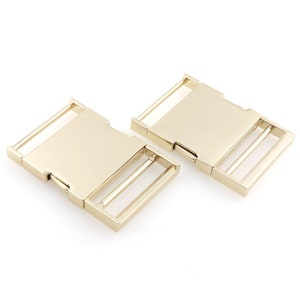 Release Buckles Metal Side Quick Release Buckle Clip Light Gold backpack buckle 1 1/2&quot; adjuster buckle Collar Hardware bag adjustable Buckle