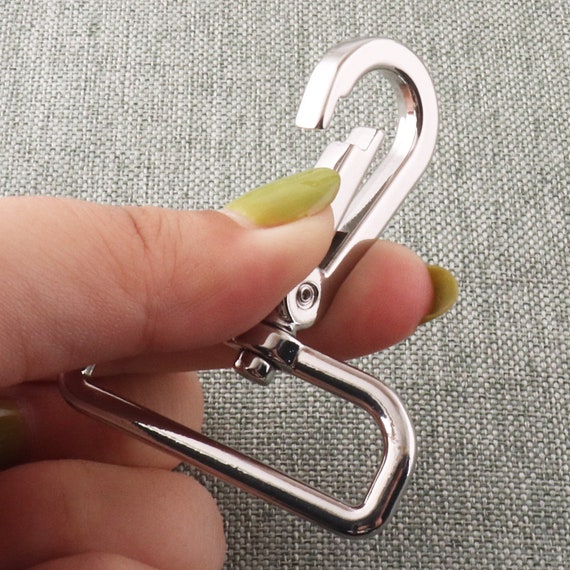 Swivel Clasp Swivel Silver Snap Hook 39mm 1.5 Large Lobster Clasp Push Gate Snap  Hook Spring Clasp Metal Dog Leash Hook Purse Notions-2pcs -  Canada