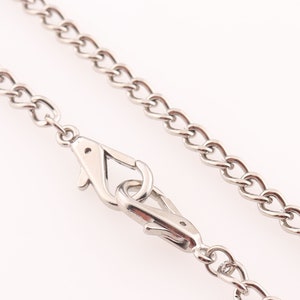 High Quality Bag chains,silver Purse Chain Handbag Strap with snap hook, Replacement Handle Chain, Metal Crossbody Bag Chain Strap