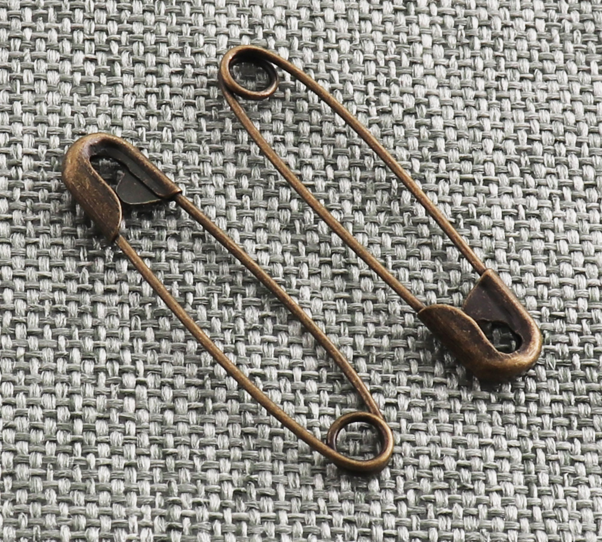Antique Bronze Safety Pins Small Needles 31mm Brooch Kilt Pins Etsy