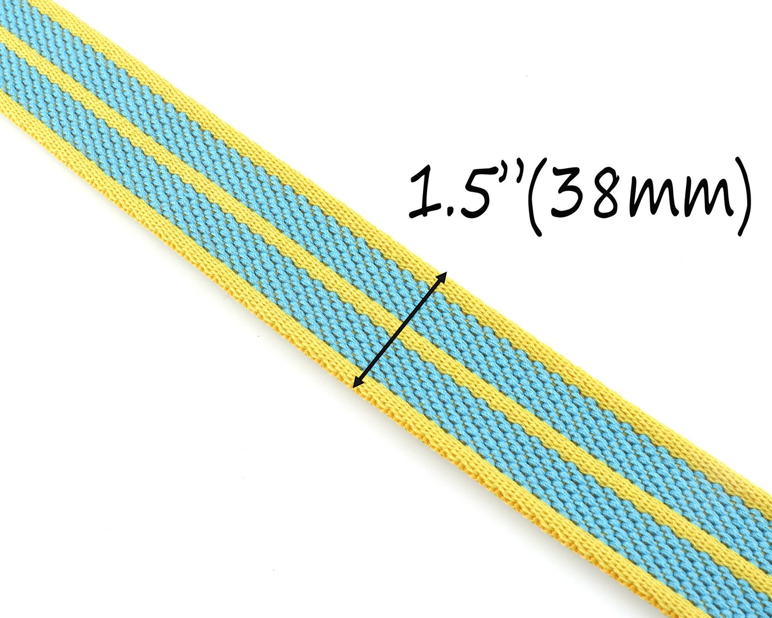 Webbing Stripe Blue strap webbing Cotton Webbing Fabric belt 1 | Etsy