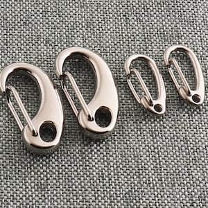 Snap Hook Lobster Clasp Silver Tone 2/6mm Metal Claw Clasps FOR Jewelry Making Necklace Connector Clasp Lanyard Purse Strap-10pcs