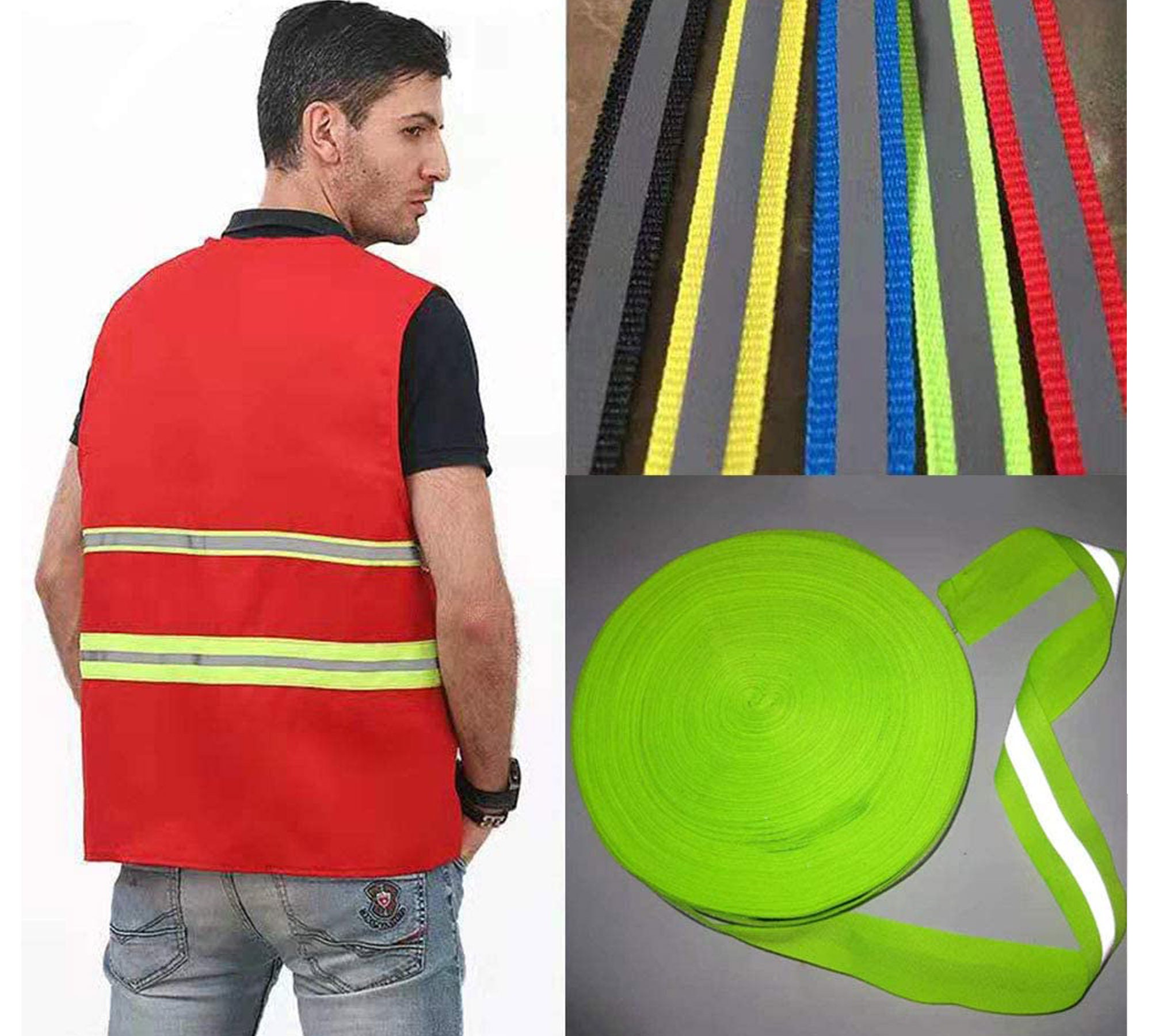 Reflective Ribbon Tape Sew On Multi Color 3/4 Reflective Etsy