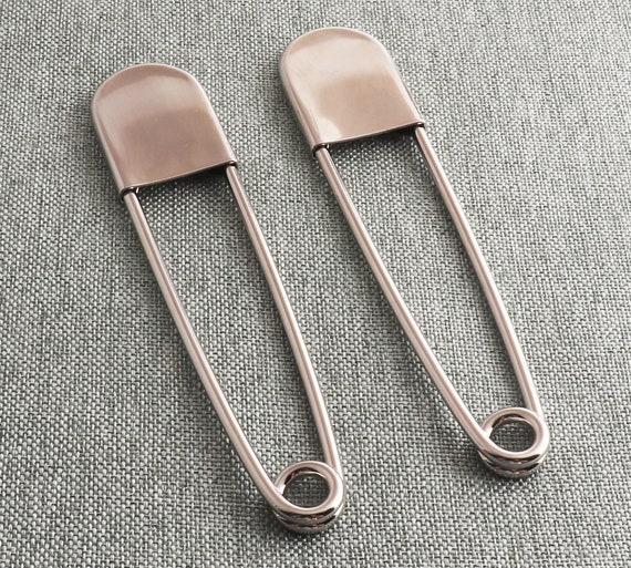 Giant Safety Pins Extra Large 128mm Pins Silver Brooch Jumbo