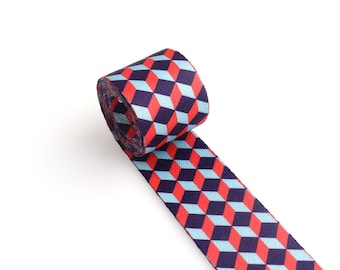 Geometric Pattern Webbing,1.5"Colorful Webbing Soft Smooth Fashion Strap Canvas Webbing Ribbon for bag garment belt sewing accessories