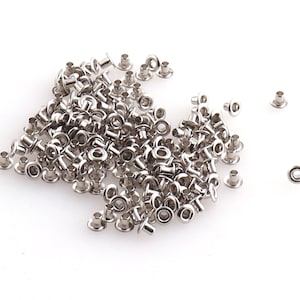 2mm Super Tiny Eyelet Silver Grommets 300 stks Kleine Eyelets Voor Kaarten Tags Lederen Kleding Schoenen Naaien Projecten Mini Craft Supply