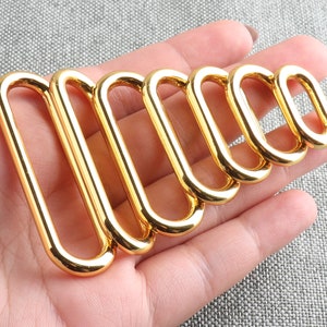 O Ring Oval Rectangle Rings Gold O Ring Multi Size 1 Inch Zinc Alloy O ...