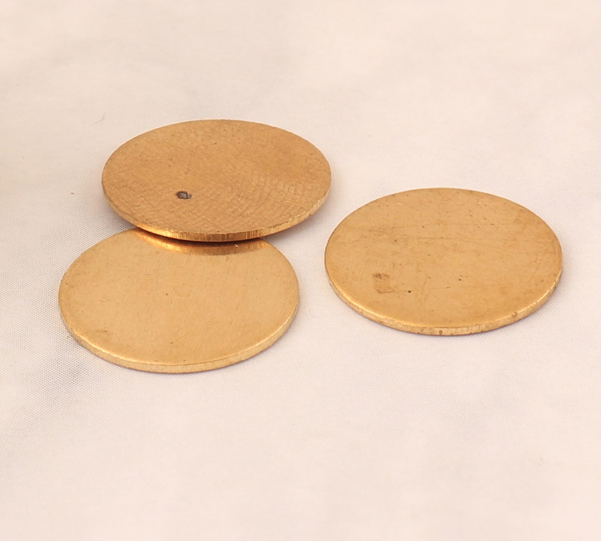 10pcs 1/2 brass stamping blanksmetal disc blanks raw Etsy