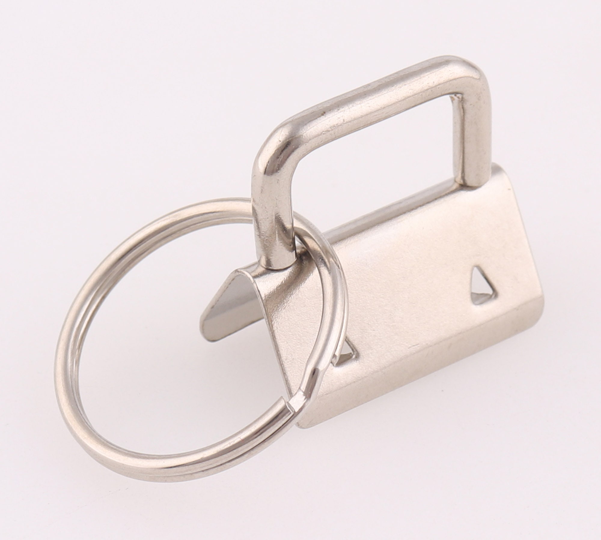 Key Fob Hardware With Key Rings Set 1 " Keyfob Hardware Key Rings Fabric Key Fob 25mm Sliver Key Fob Supplies For Lanyards Keychains Straps