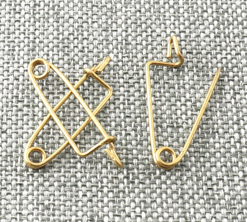 Safety Pins Gold Small Brooch Pins Unique Shape Needle Pins Kilt Pins Pins for Sewing Jewelry Making-3050pcs